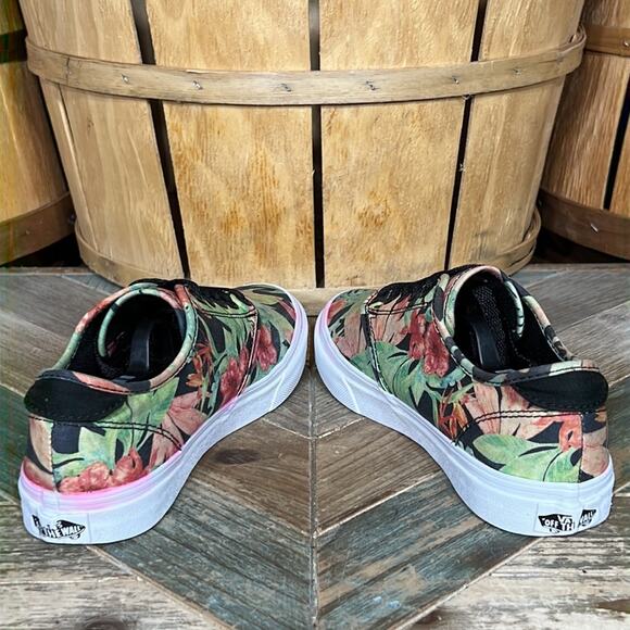 Vans Authentic Low Birds Of Paradise Floral Tropical Canvas Sneaker Women Size 6 - Picture 8 of 11